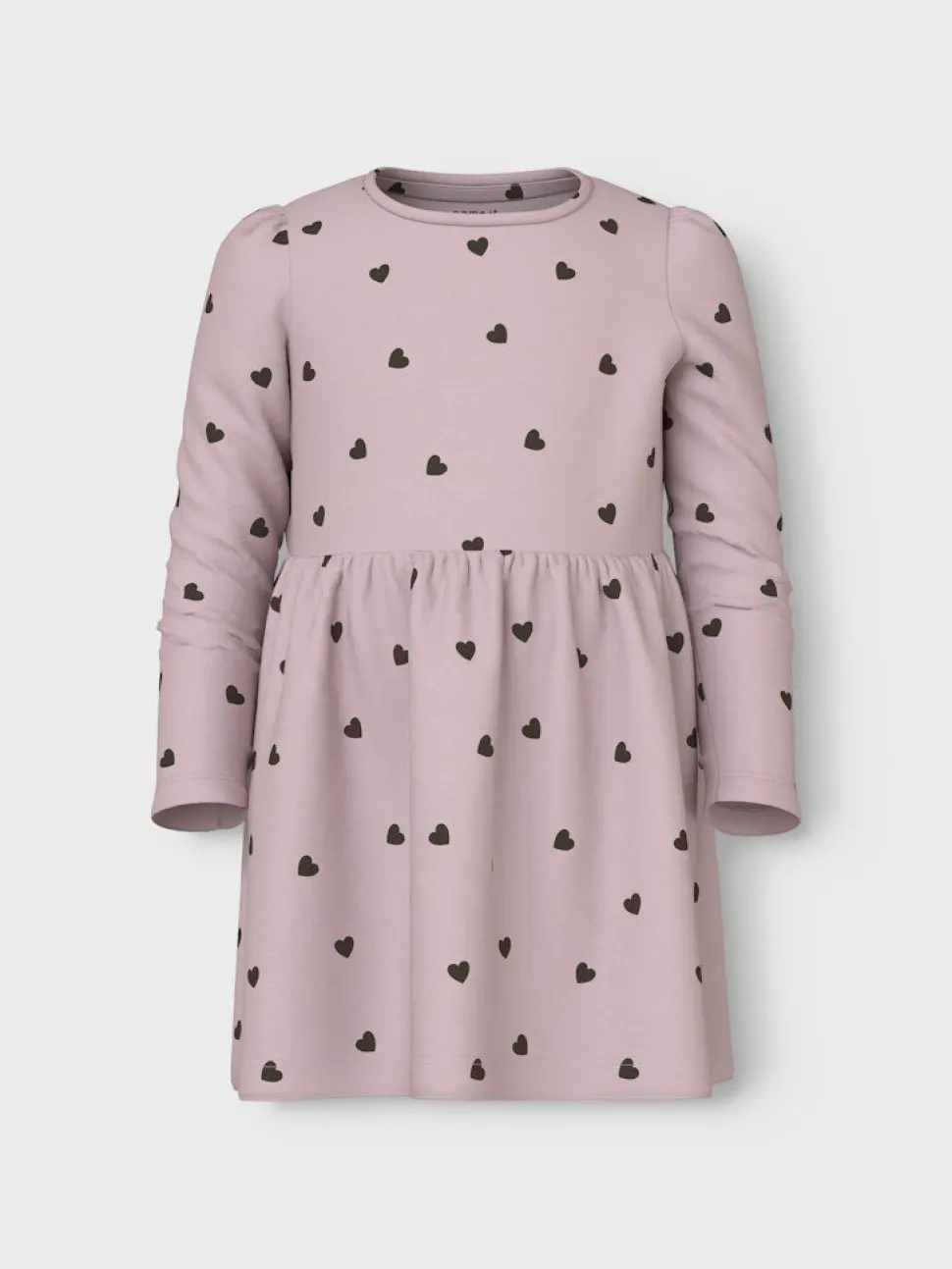 Name It lasten mekko, NMFKHEART LS DRESS Vaaleanpunainen Kuos