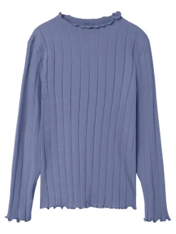 Name It lasten paita, NKFNOLINE LS SLIM TOP NOOS Sininen