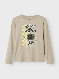 Name It Lasten Paita, NKMVUX LS TOP Beige