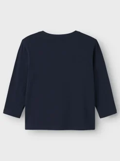 Name It lasten paita, NMMJOLL PAW LS TOP Tummansininen