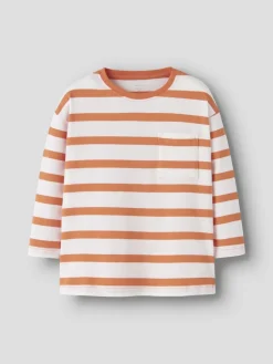 Name It lasten paita, NMMLEROY LS RLX TOP Oranssiraita