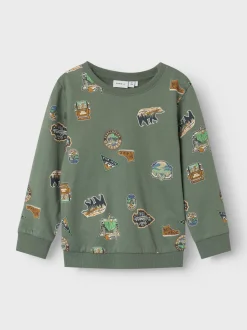 Name It Lasten Paita, NMMNENNO LS SWEAT Armeijanvihreä