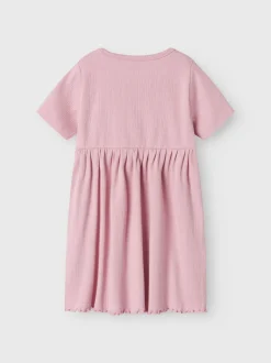 Name It lasten puuvillamekko, NBFHALLEY SS DRESS Vaaleanpunainen