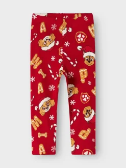Name It lasten pyjama NMFSARBA PAW LS NIGHTSET, punainen