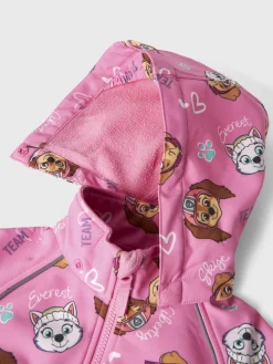 Name It lasten softshellhaalari, NMFALFA PAWPATROL SOFTSHELL Pinkki