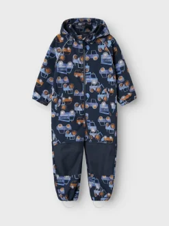 Name It Lasten Softshellhaalari, NMMALFA08 SOFTSHELL SUIT NOOS Sininen Kuosi