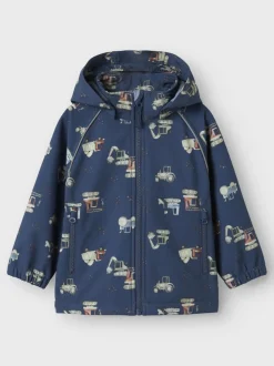 Name It lasten softshell takki, NMMALFA08 SOFTSHELL JACKET Sininen