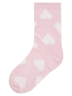 Name It Lasten Sukat, NKFRUTHY TERRY FLUFFY SOCK Vaaleanpunainen