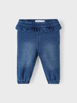 Name It Lasten Svetarihousut, NBFBELLA SHAPED R SWE JEANS NOOS Indigo