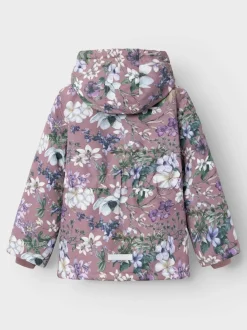 Name It lasten takki, NKFMAXI JACKET AOP Vaaleanpunainen Kuosi