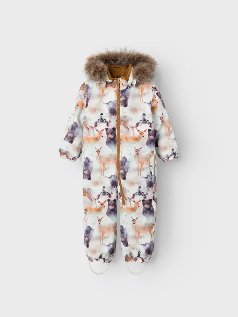 Name It lasten talvihaalari, NMNSNOW10 SUIT DEER Valkopohjainen Kuosi