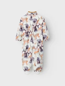 Name It lasten talvihaalari, NMNSNOW10 SUIT DEER Valkopohjainen Kuosi