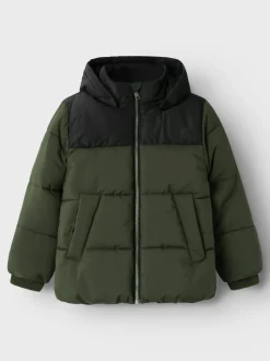 Name It Lasten Talvitakki, NKMMORNING PUFFER JACKET Armeijanvihreä