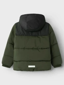 Name It Lasten Talvitakki, NKMMORNING PUFFER JACKET Armeijanvihreä