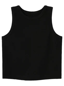 Name It Lasten Toppi, NKFNAKAL SL CROP TOP NOOS Musta