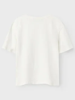 Name It lasten t-paita NKFAKUN STITCH REG TOP NOOS, luonnovalkoinen