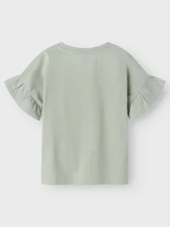 Name It lasten t-paita, NKFVILUKKA SS RLX TOP Vaaleanvihreä