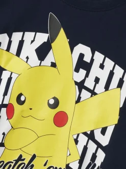 Name It lasten t-paita, NKMAST POKEMON LS NREG TOP BOX Tummansininen