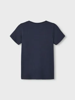 Name It lasten t-paita, NKMFRENCH MINECRAFT SS TOP Tummansininen