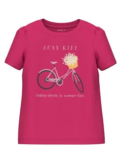 Name It lasten t-paita, NMFKIAMI SS TOP Pinkki