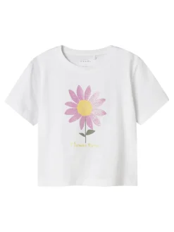 Name It lasten t-paita, NMFVEEN SS REG TOP Valkoinen