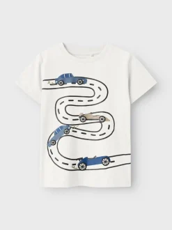 Name It lasten t-paita, NMMBORRIS SS TOP Valkoinen
