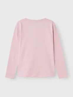 Name It lasten trikoopaita, NKFSIRU LS TOP Vaaleanpunainen