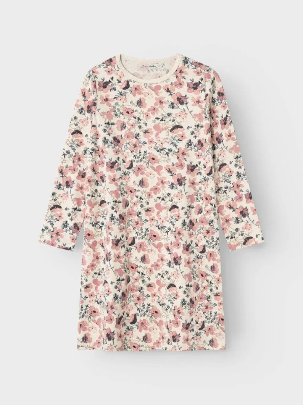 Name It lasten yöasu, NKFNIGHTGOWN LS NOSTALGIA FLOWER Vaaleanpunainen Kuosi