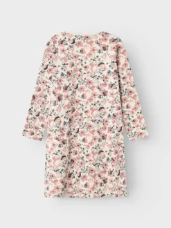 Name It lasten yöasu, NKFNIGHTGOWN LS NOSTALGIA FLOWER Vaaleanpunainen Kuosi