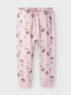 Name It lasten yöasu, NMFDYRIS PEPPA LS NIGHTSET Vaaleanpunainen