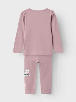 Name It lasten yöasu, NMFORINA GABBY NIGHTSET SKY Vaaleanpunainen
