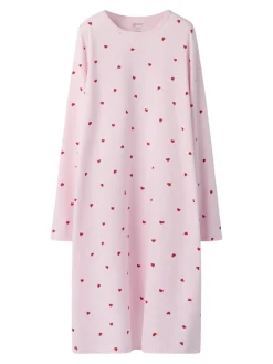 Name It lasten yöpaita NKFNIGHTGOWN HEARTS NOOS, vaaleanpunainen