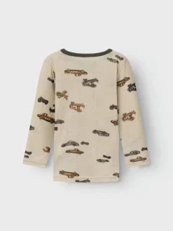 Name It paita, NMMWANG WOOL NEEDLE LS TOP Beige Kuosi