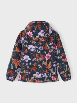 Name It softshelltakki, NKFALFA08 JACKET AUTUMN FLOWER Sininen Kuosi