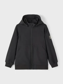 Name It softshell takki, NKMALFA JACKET BADGE Musta