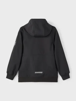 Name It softshell takki, NKMALFA JACKET BADGE Musta