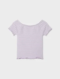 Name It t-paita, NKFJAMY SLIM OFFSHOULDER TOP Liila