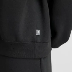 New Balance Naisten Collegepaita, Linear Heritage Fleece Crew Musta
