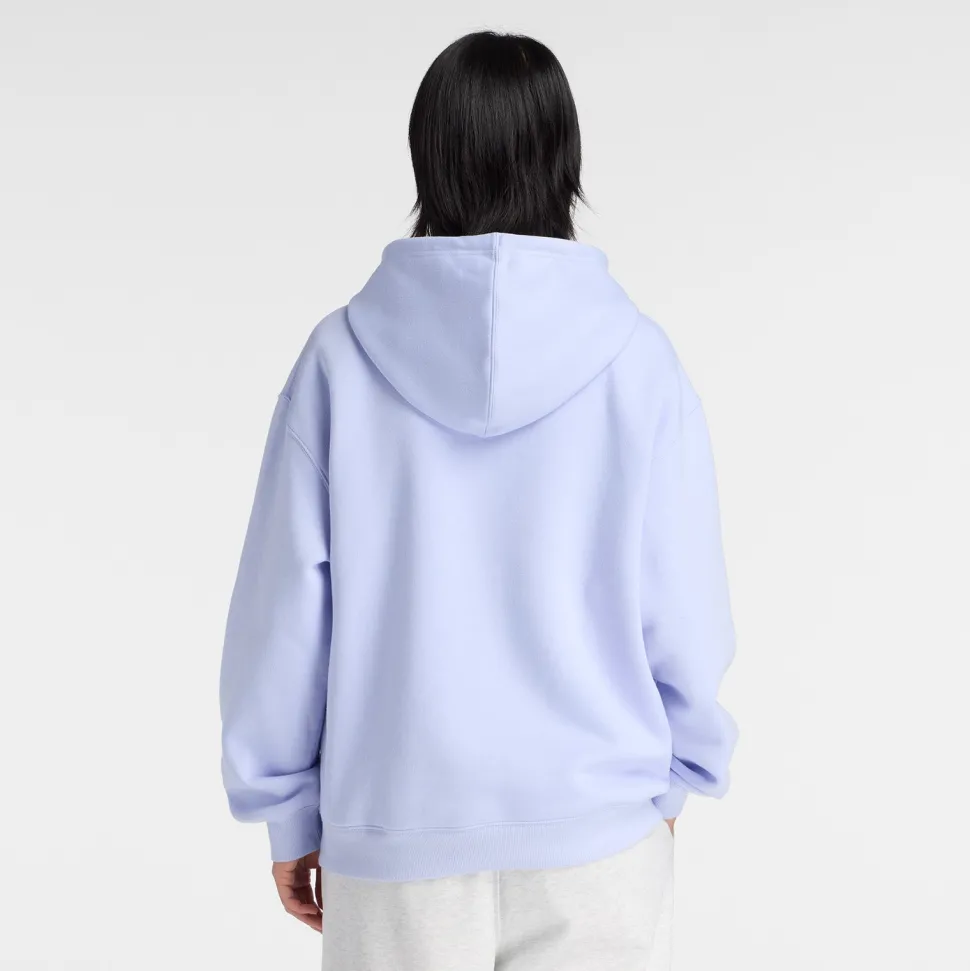 New Balance naisten huppari Linear Heritage Fleece Hoodie, lila