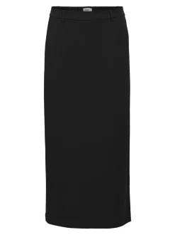 Object naisten hame, OBJLISA MW LONG SKIRT Musta