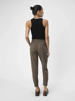 Object, Naisten Housut, Lisa Slim Pant Noos Kaakaonruskea