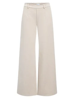 Object naisten housut OBJLISA Wide Pant, Humus Melange