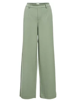 Object Naisten Housut, OBJLISA WIDE PANT NOOS H Laurel Wreath