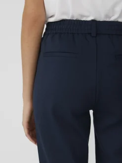 Object naisten housut OBJLISA SLIM PANT NOOS, Sky Captain