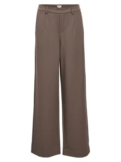 Object Naisten Housut OBJLISA WIDE PANT NOOS Kaakaonruskea