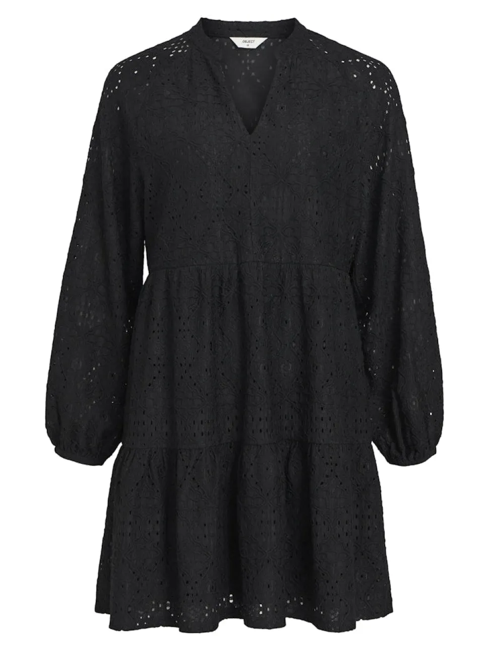 Object naisten mekko, OBJFEODORA GIA L/S DRESS Musta