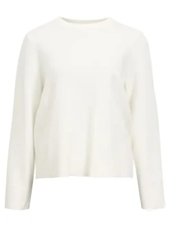 Object naisten neule, OBJREYNARD SQUARE SLEEVE O-NECK Cloud Dancer