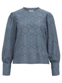 Object naisten paita, K-OBJFEODORA L/S TOP Vaaleansininen