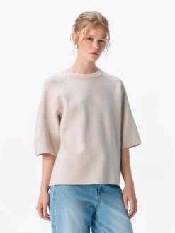Object naisten pusero, OBJREYNARD 2/4 KNIT PULLOVER Silver Gray