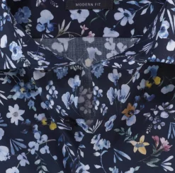 Olymp luxor kauluspaita, Modern fit Sininen Kuosi